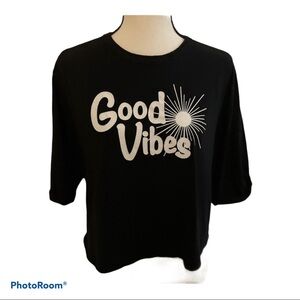 Emma&Sam good vibes T-shirt crop Size Small